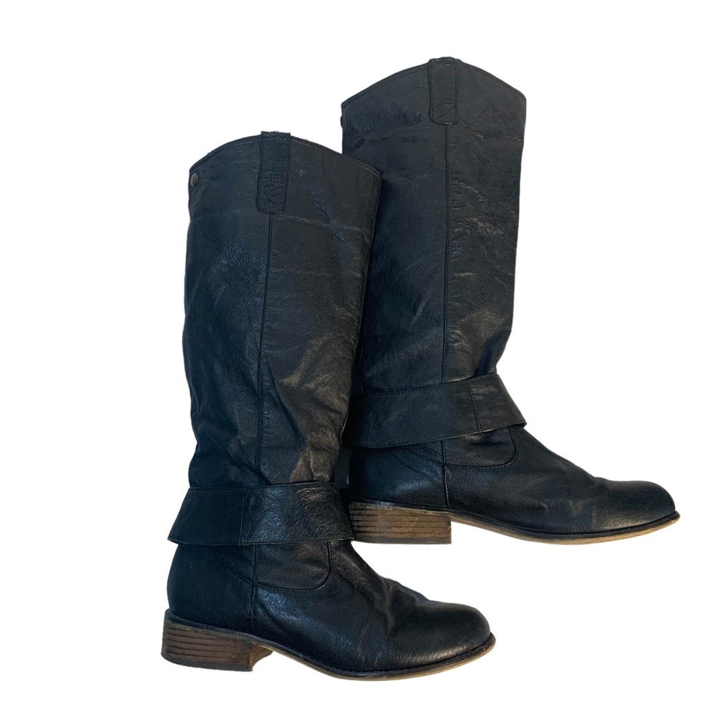 Madden Girl Black Heeled Boots - Picture 5 of 7
